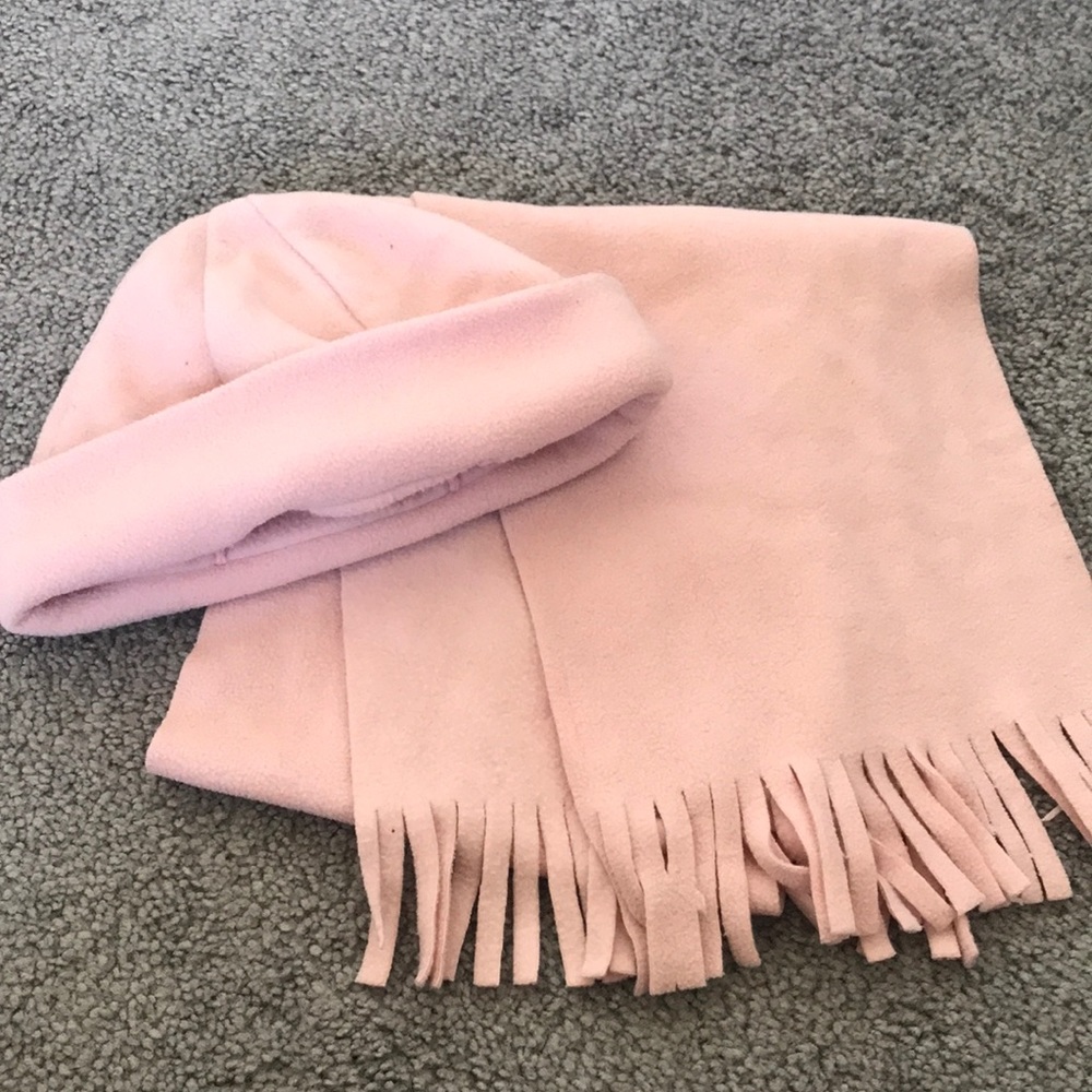 Matching hat and scarf